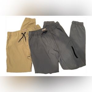 Original Weatherproof Vintage Boys Pants. One Tan and One Grey. Size Large.